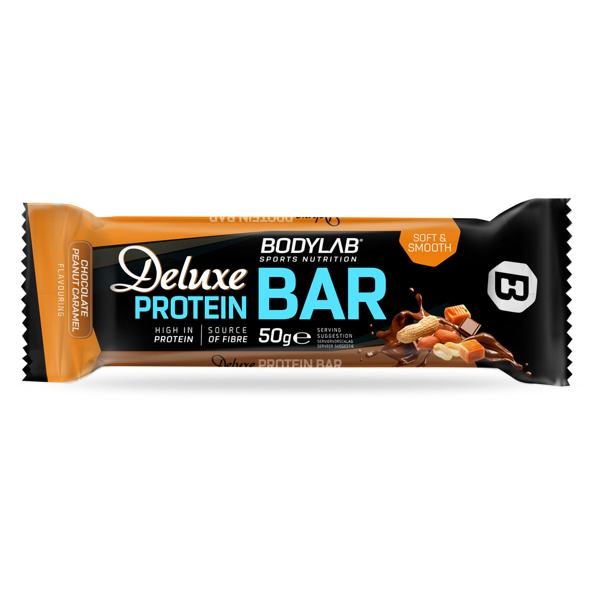 Deluxe Protein Bar (12x50g) Chocolate Peanut Caramel Flavouring