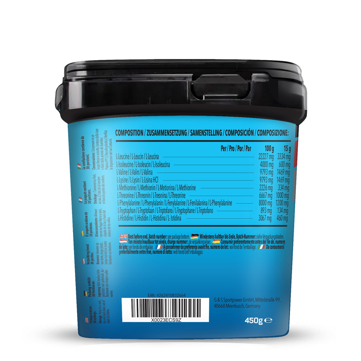 Prime EAA (Essential Amino Acids) (450g) Pfirsich