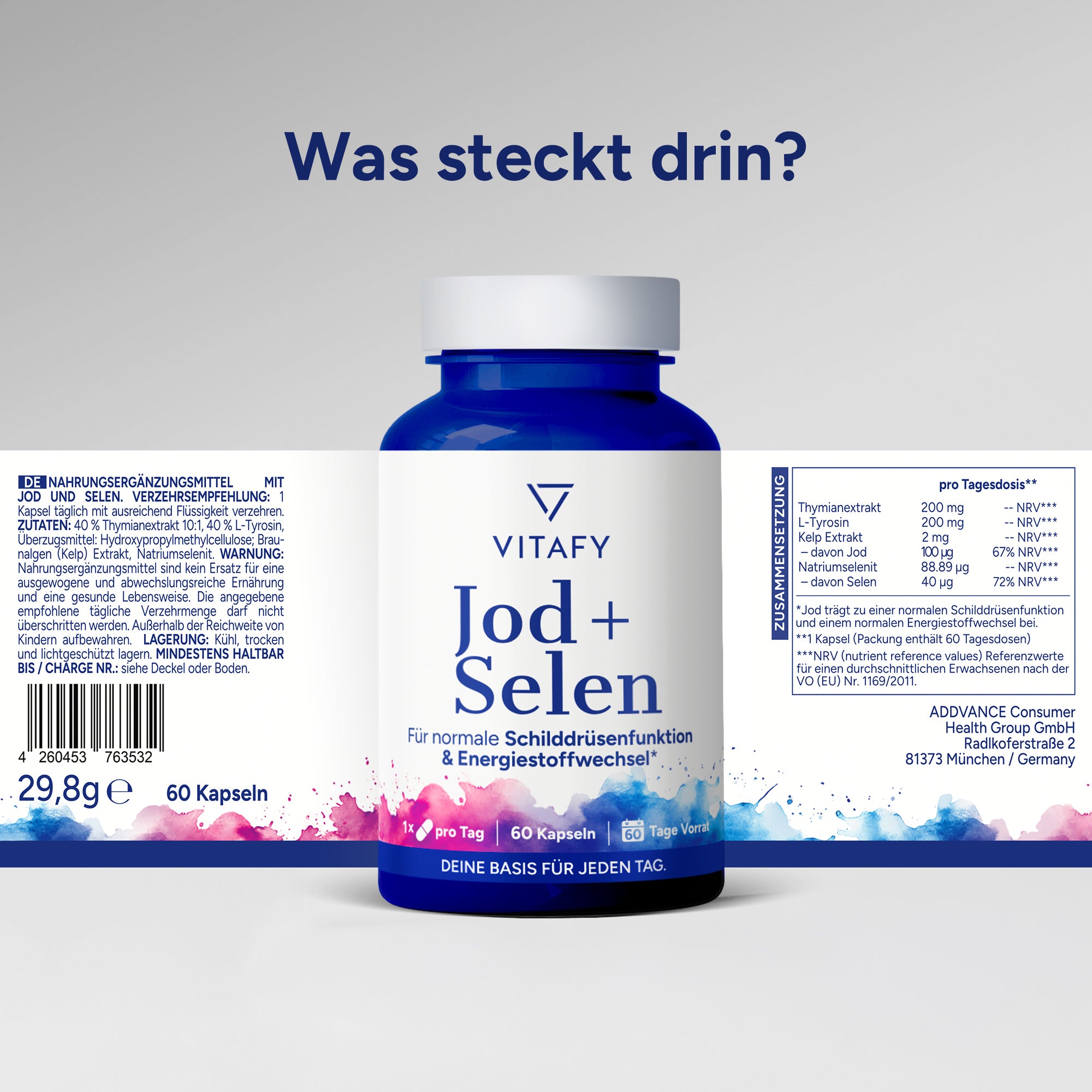 Jod + Selen (60 Kapseln)