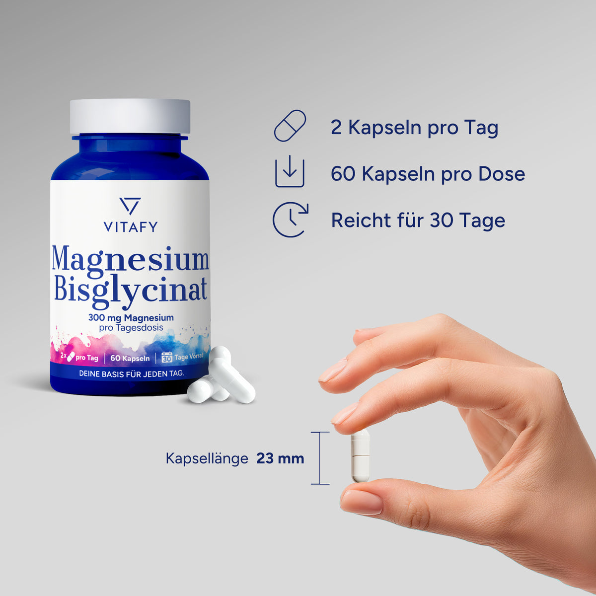 Magnesium Bisglycinat (60 Kapseln)
