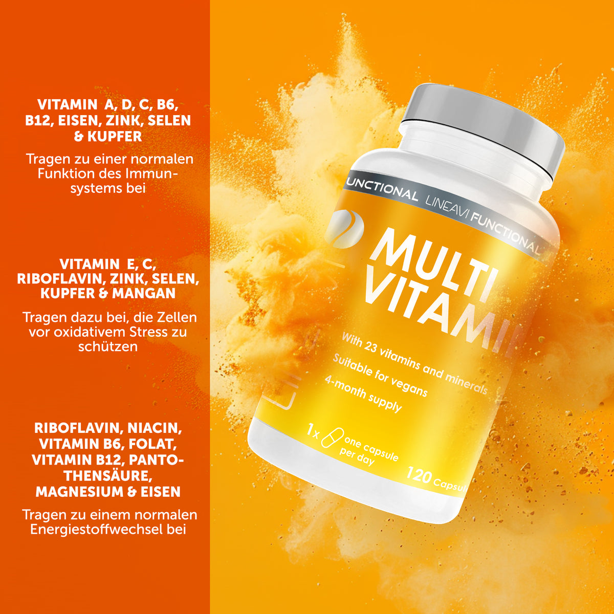 Doppelpack: 2x Multivitamin (2x120 Kapseln)