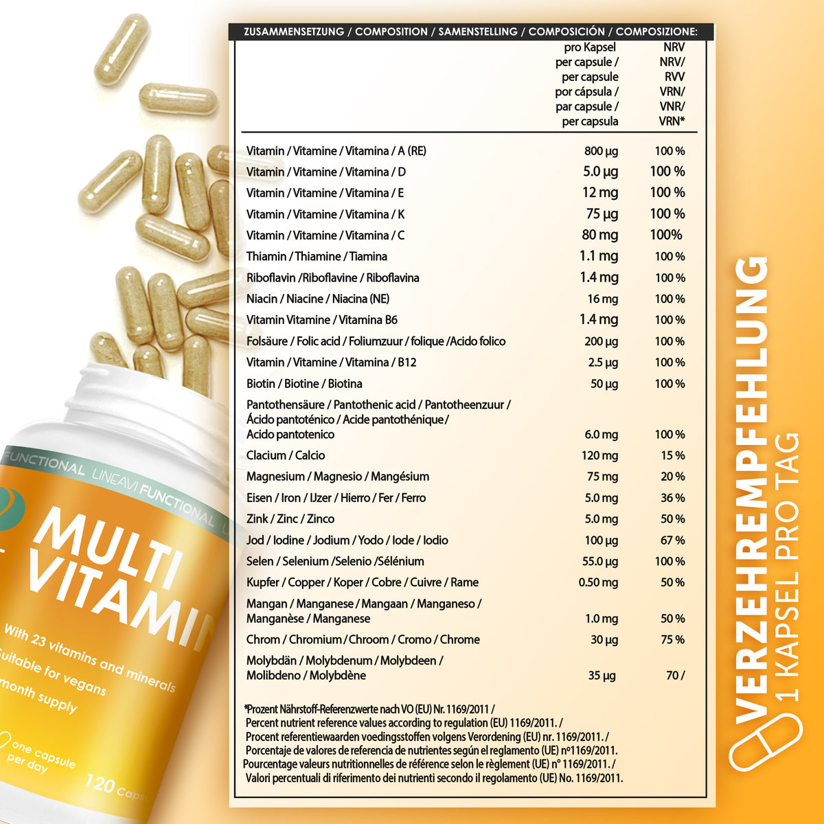 Doppelpack: 2x Multivitamin (2x120 Kapseln)