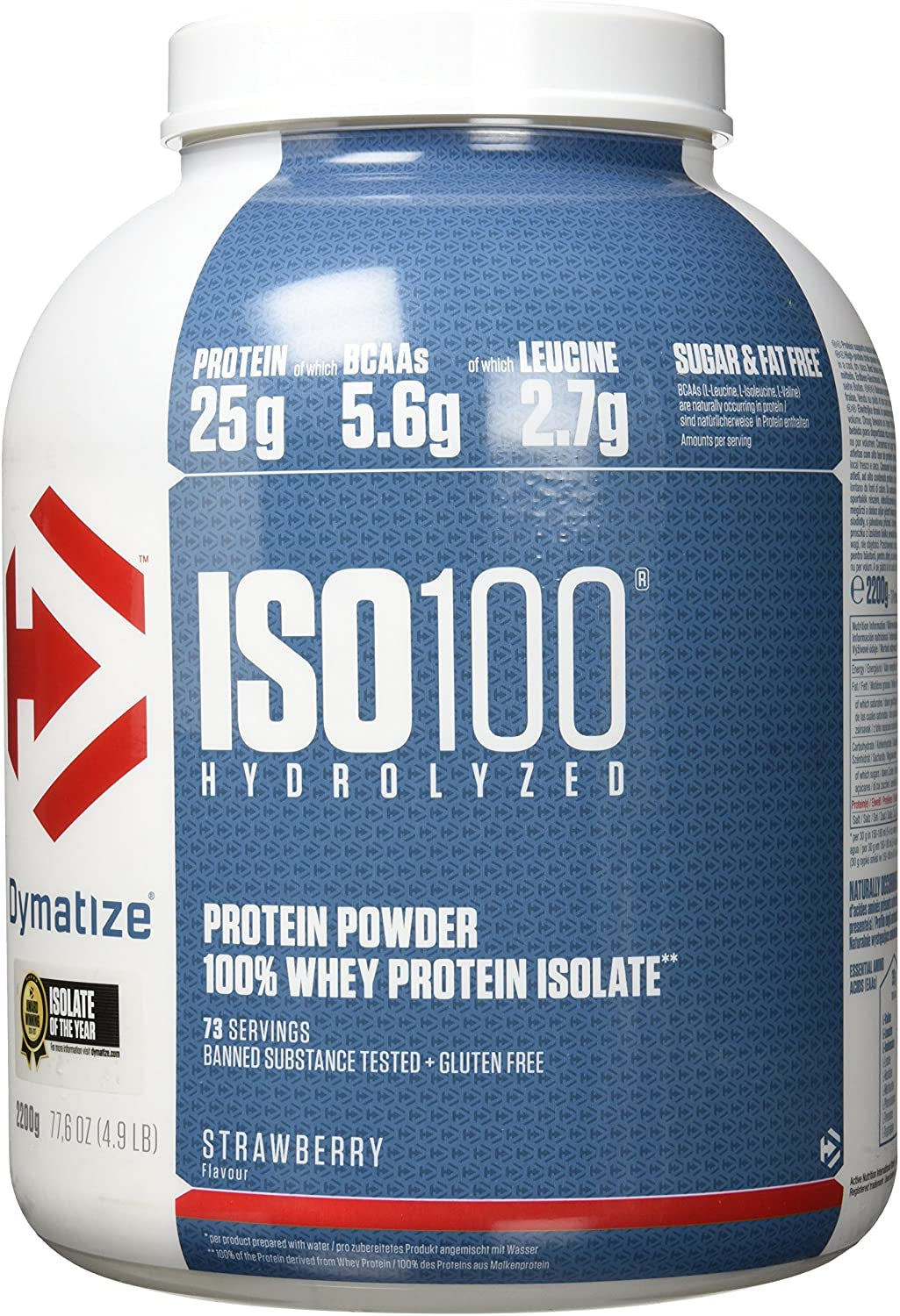 ISO 100 Hydrolyzed (2264g) Strawberry