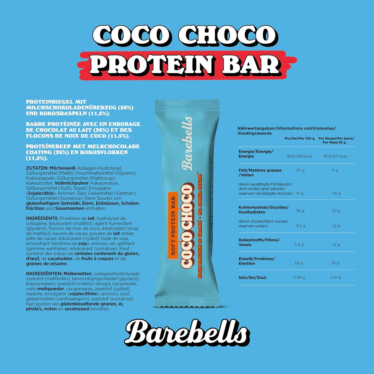 Soft Protein Bar (55g) Coco Choco