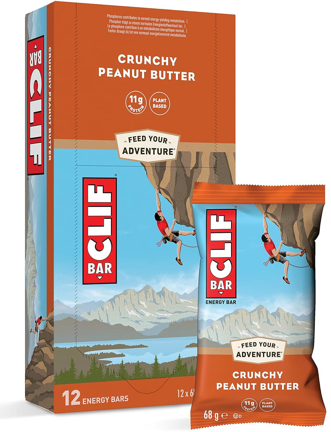 Clif Bar (12x68g) Crunchy Peanut Butter