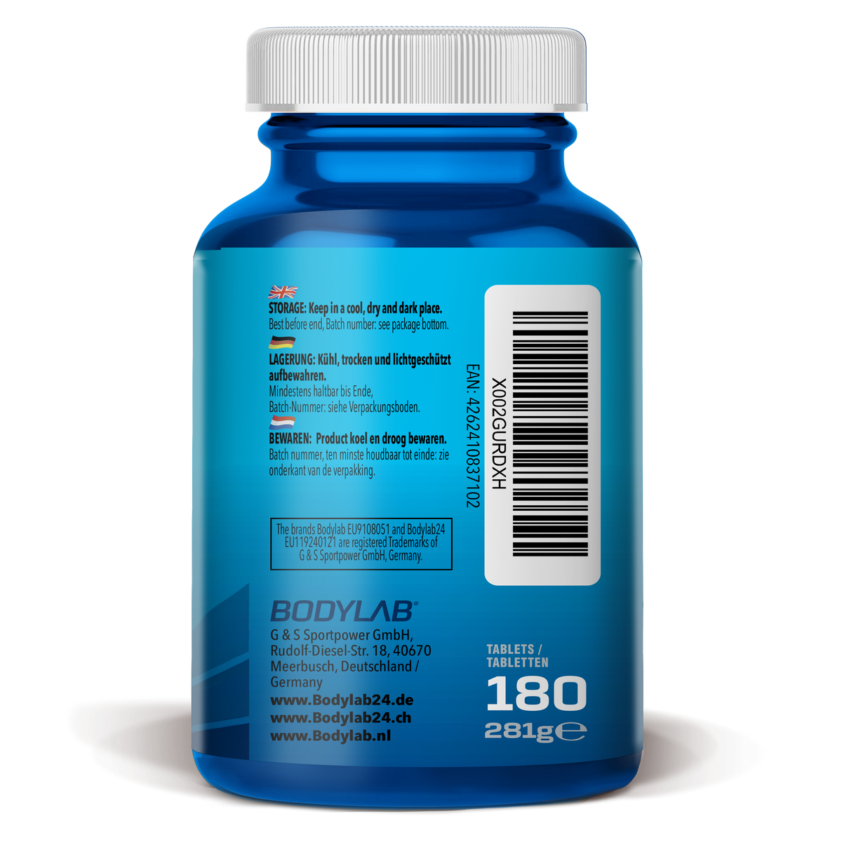 100% Magnesium Bisglycinat (180 Tabletten)