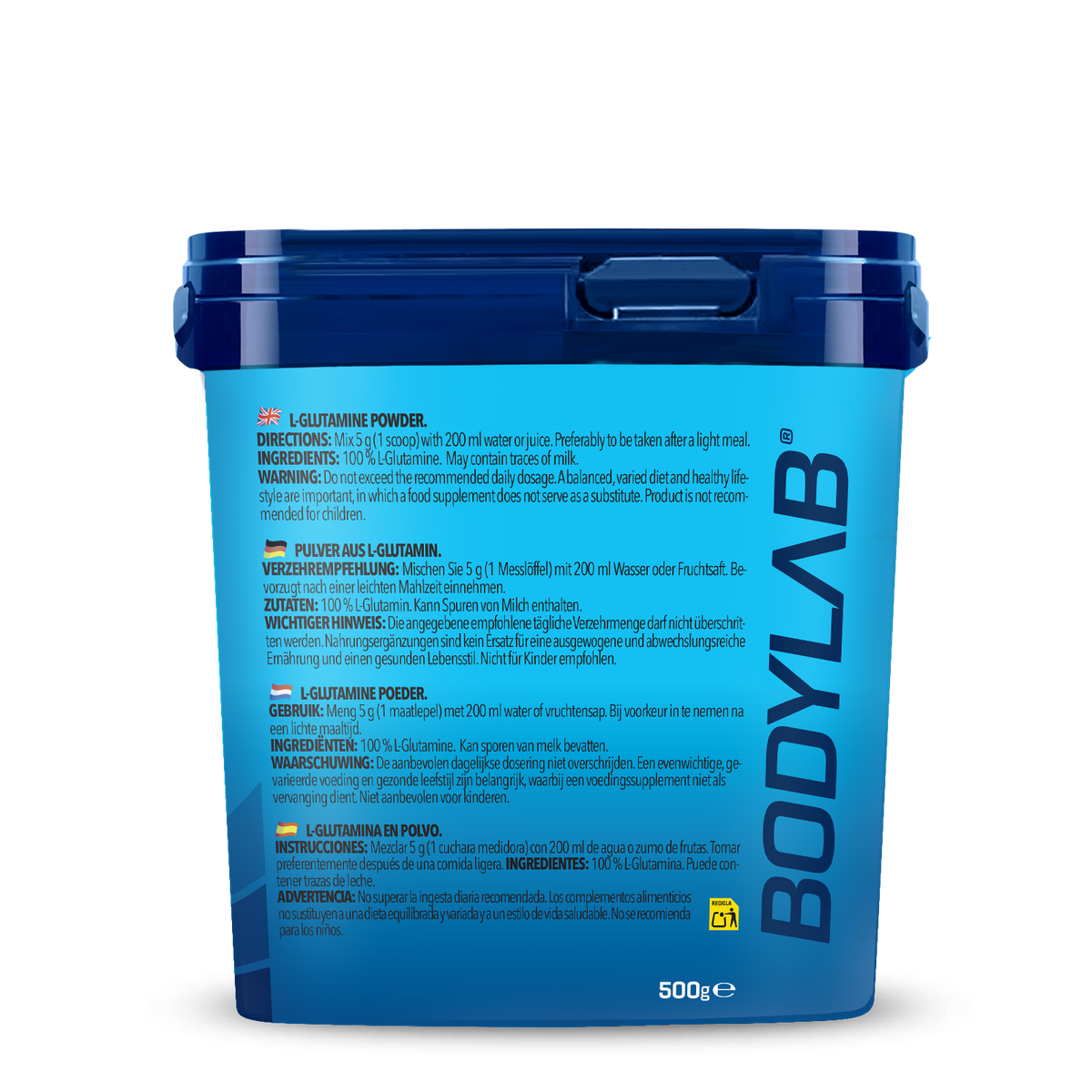 2 x Bodylab24 Glutamin Powder (je 500g)