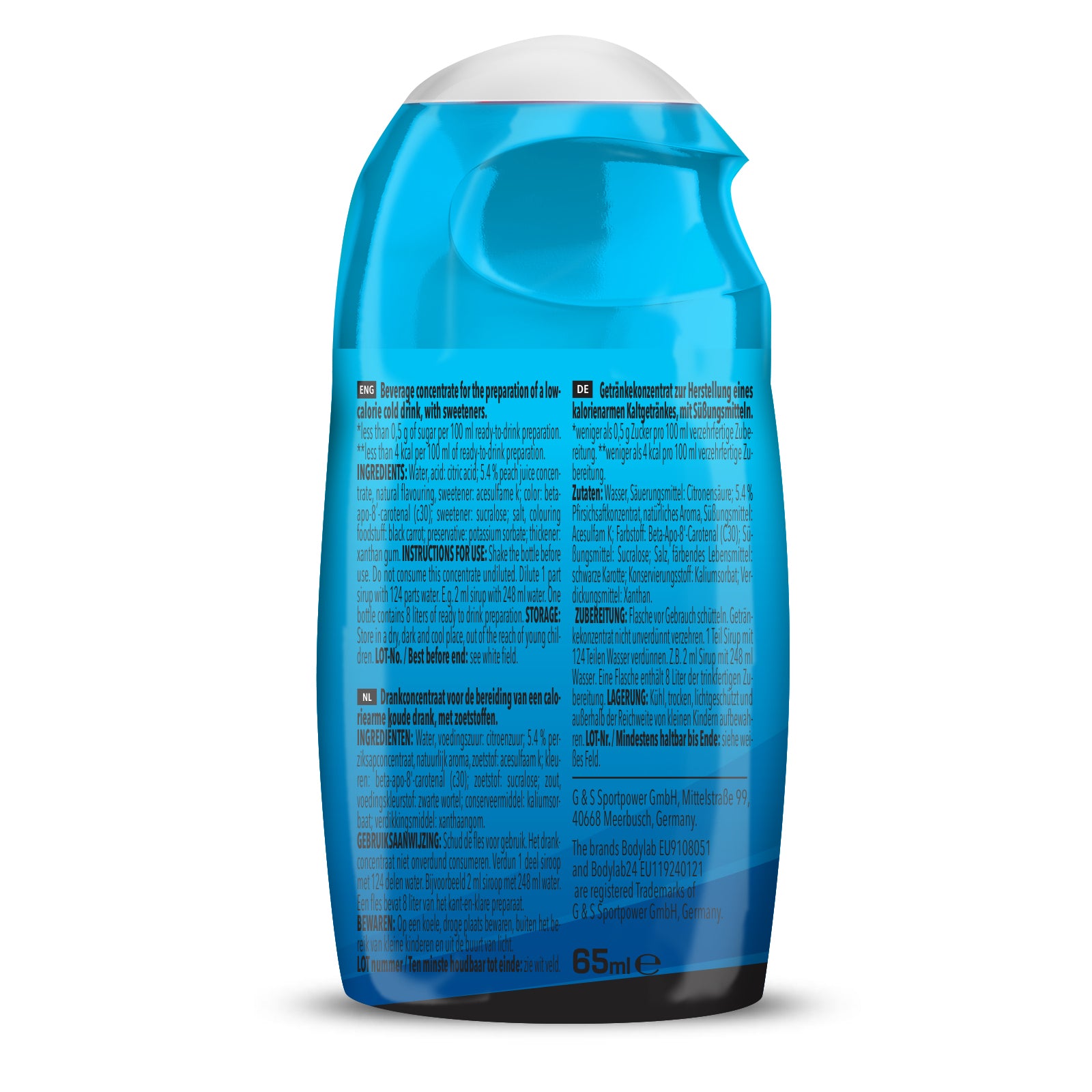 ZERO Sirup BOMB (65ml) Eistee Pfirsich