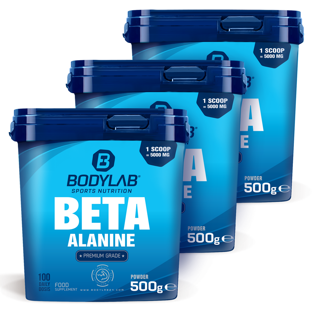 3 x Beta-Alanine (je 500g)