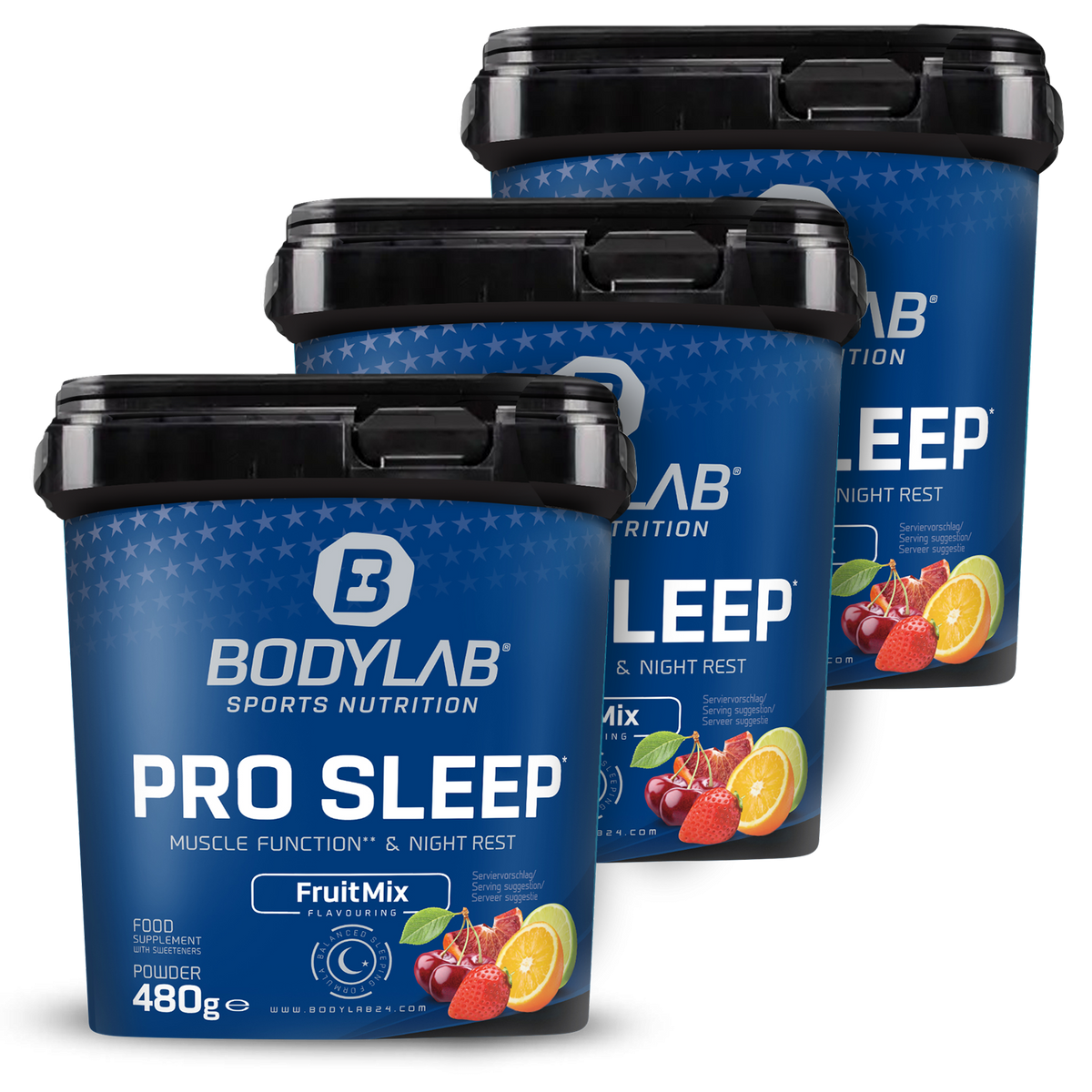 3 x Pro Sleep - Fruit Mix Flavor (je 480g)