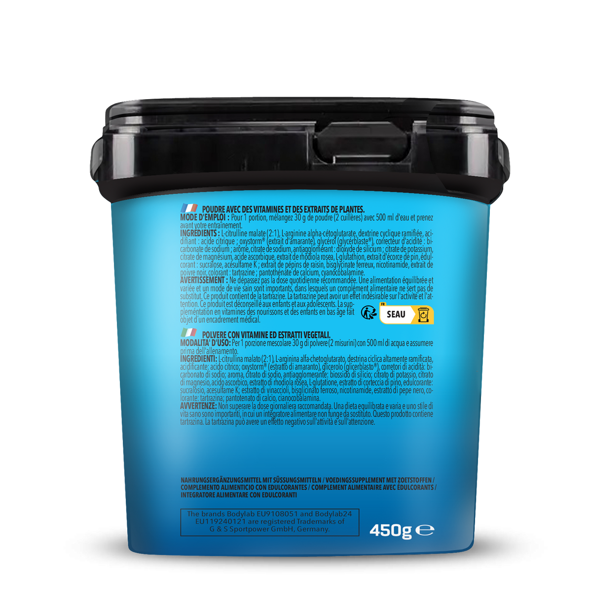 Bodybuilder Pump Pre Workout (450g) Ananas