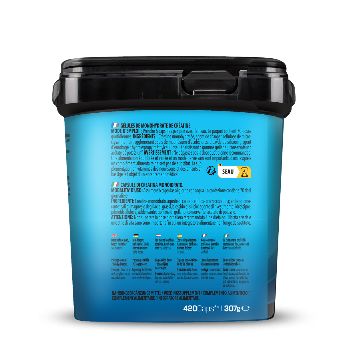 BIG PACK Creatine Monohydrate (420 Kapseln)