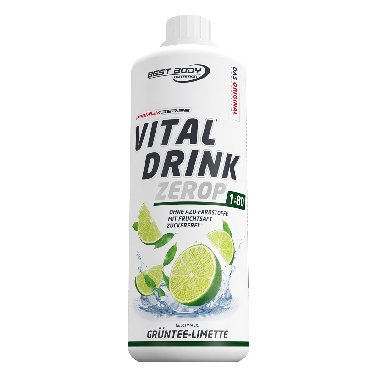 Vital Drink Zerop (1000ml) Grüntee Limette