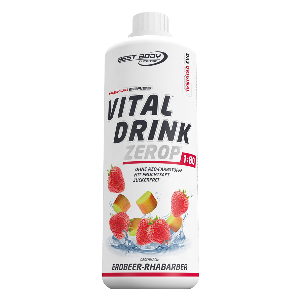 Vital Drink Zerop (1000ml) Erdbeer Rhabarber