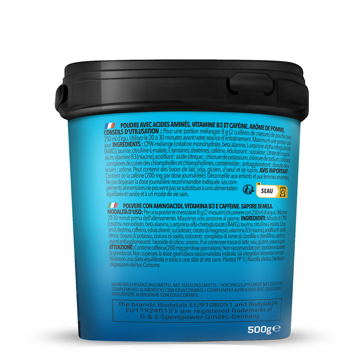 Concentrated Pre Workout (500g) Grüner Apfel