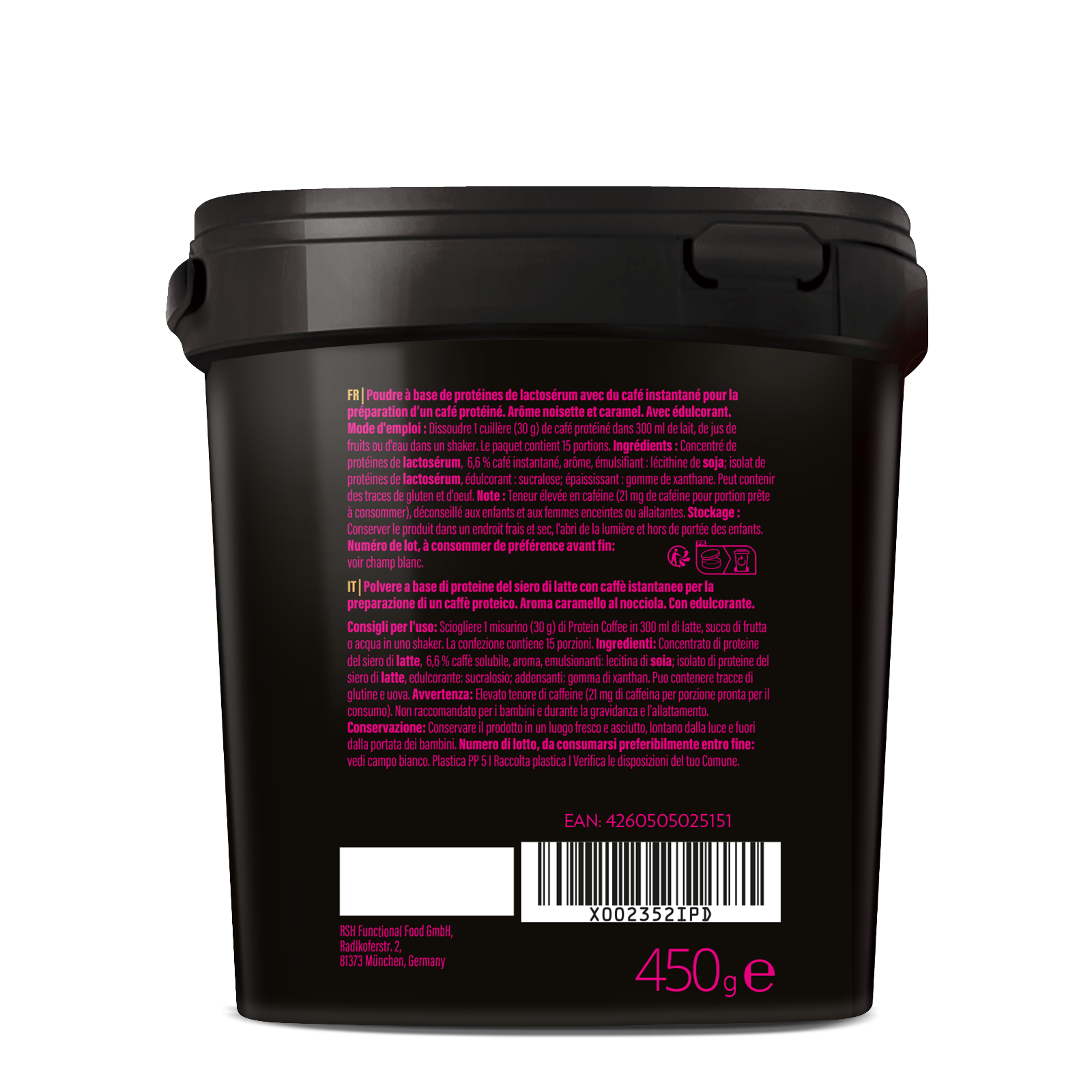 Protein Coffee (450g) Haselnuss-Caramel