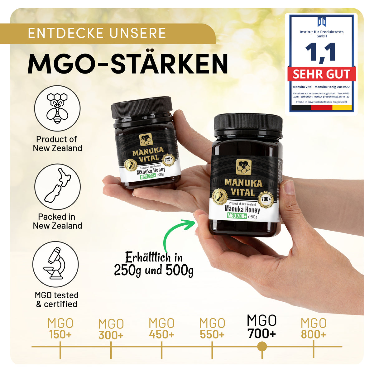 Manuka Vital Honig MGO 700+ (500g)