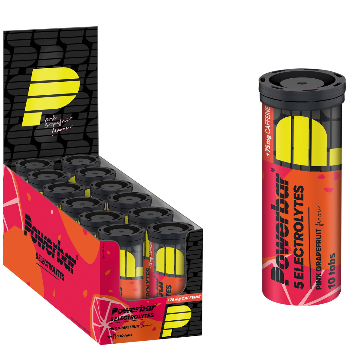 5 Electrolytes Sports Drink (12x10Tabs) Pink Grapefruit mit Koffein