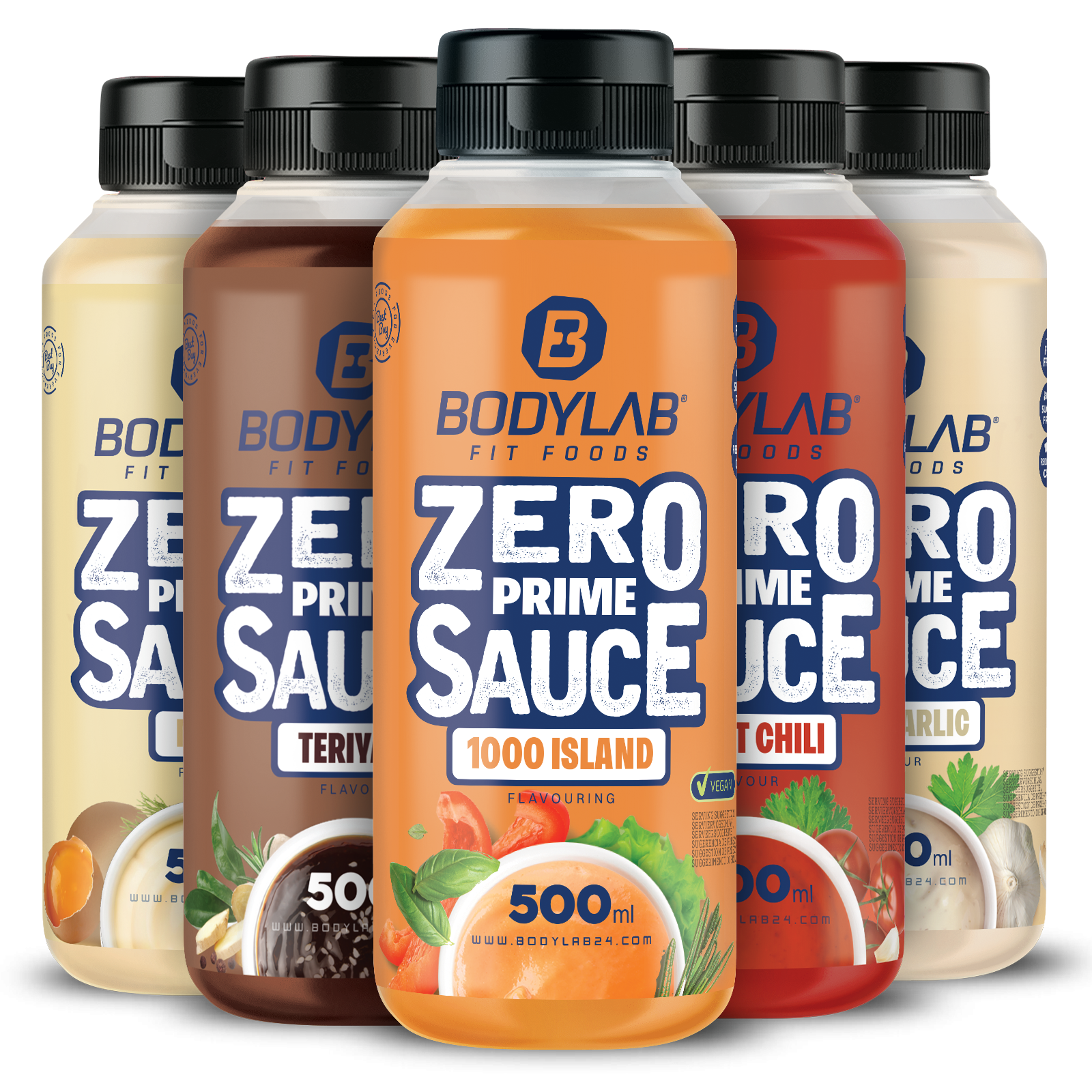 5 x ZERO PRIME Saucen (je 500ml)