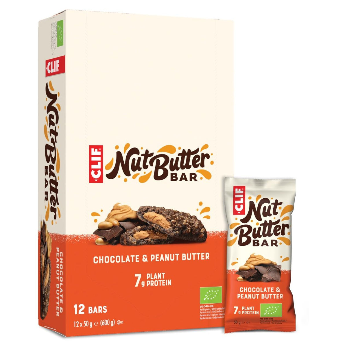 Nut Butter Filled Bar bio (12x50g) Chocolate Peanut Butter