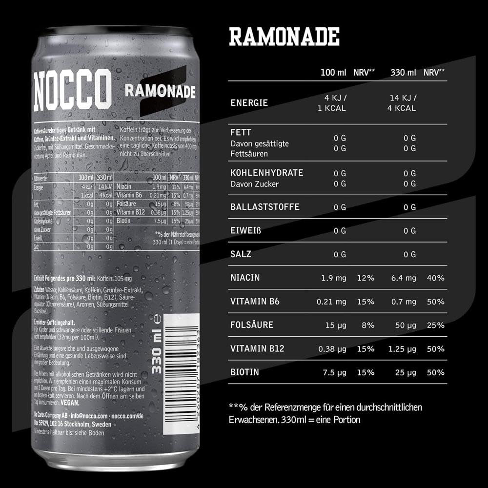 Nocco Black (330ml) Ramonade