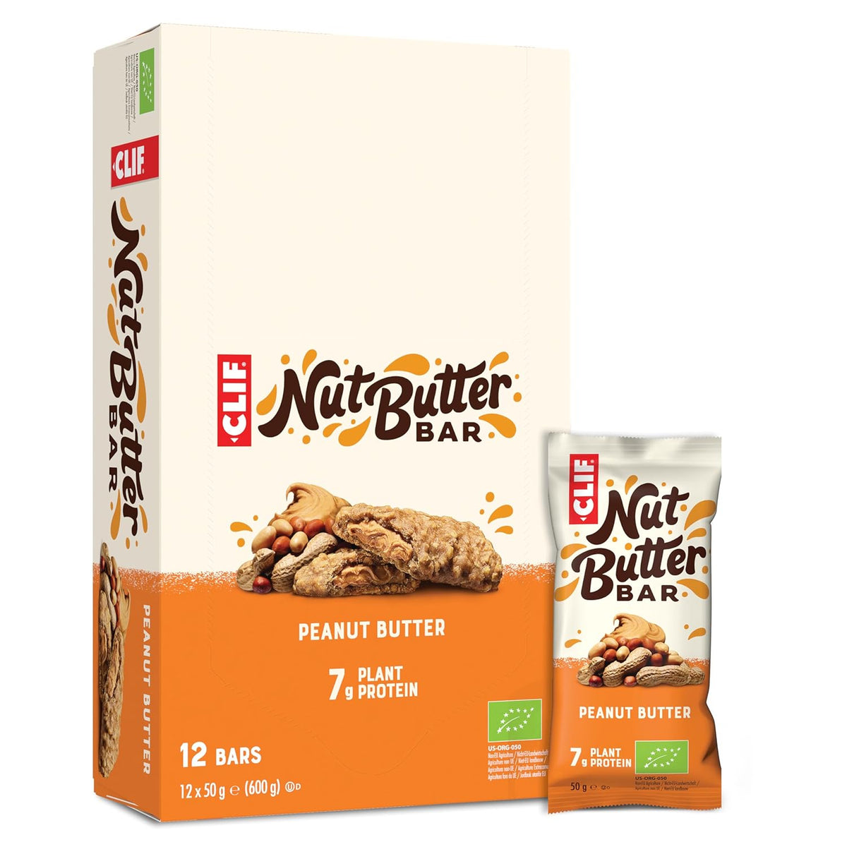 Nut Butter Filled Bar bio (12x50g) Peanut Butter