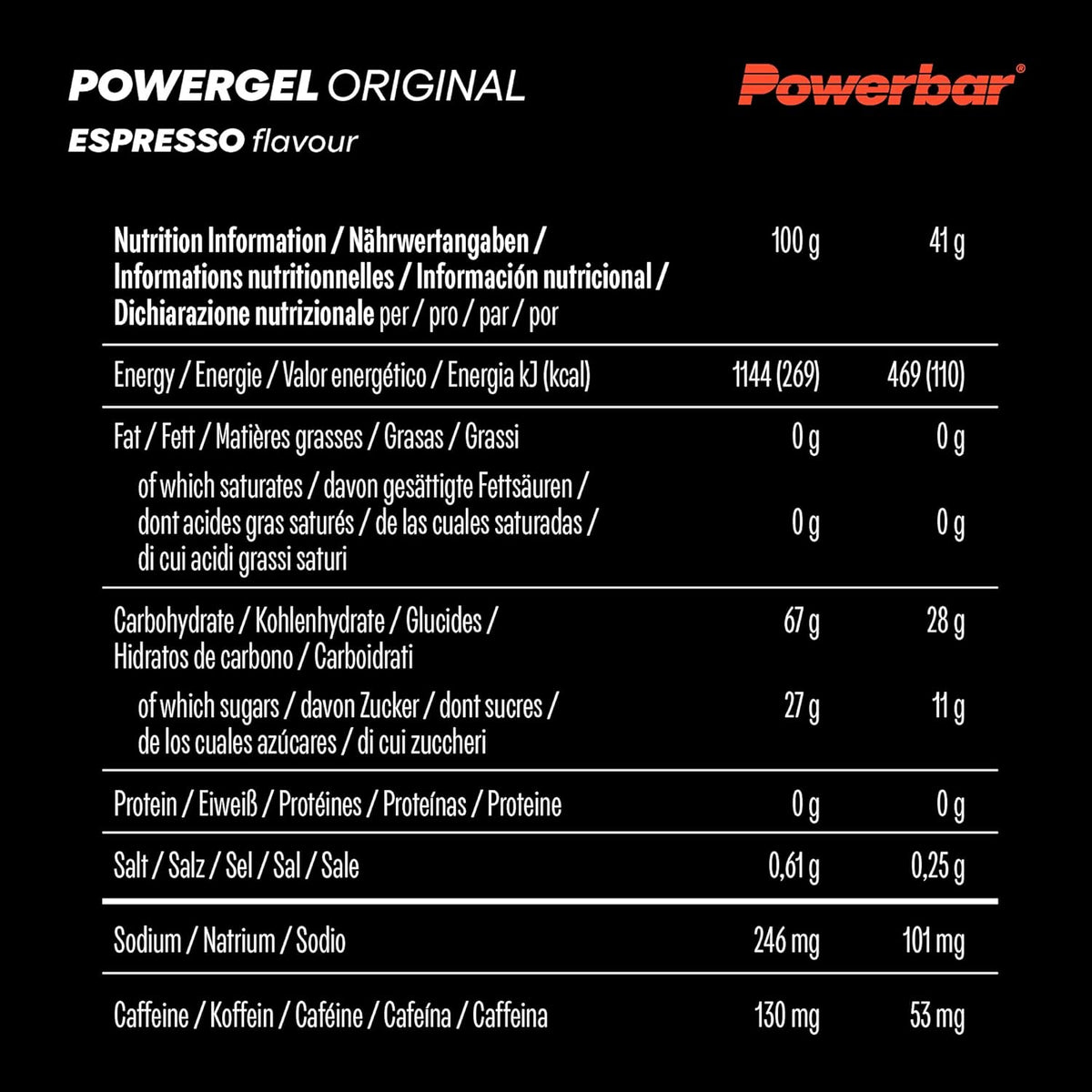 PowerGel Original (24x41g) Espresso mit Koffein