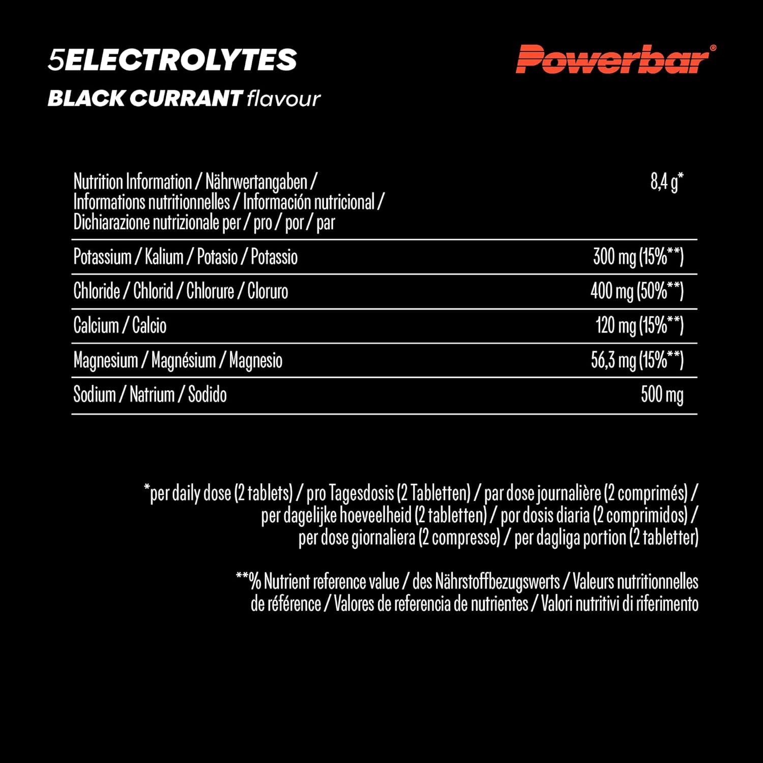 5 Electrolytes Sports Drink (12x10Tabs) Black Currant