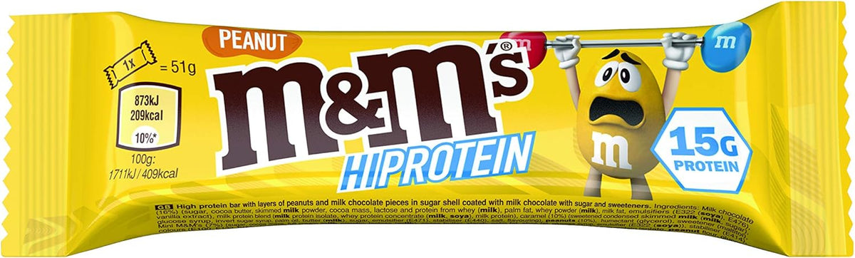 M&M's Hi-Protein Bar (12x51g) Peanut