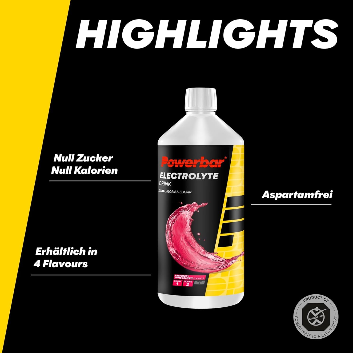 Electrolyte Drink Sirup (1000ml) Himbeere-Granatapfel
