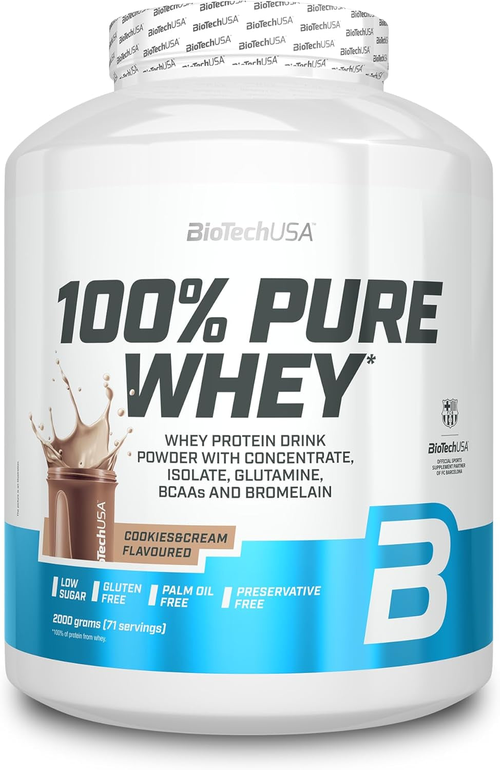 100% Pure Whey (2000g) Cookies & Cream