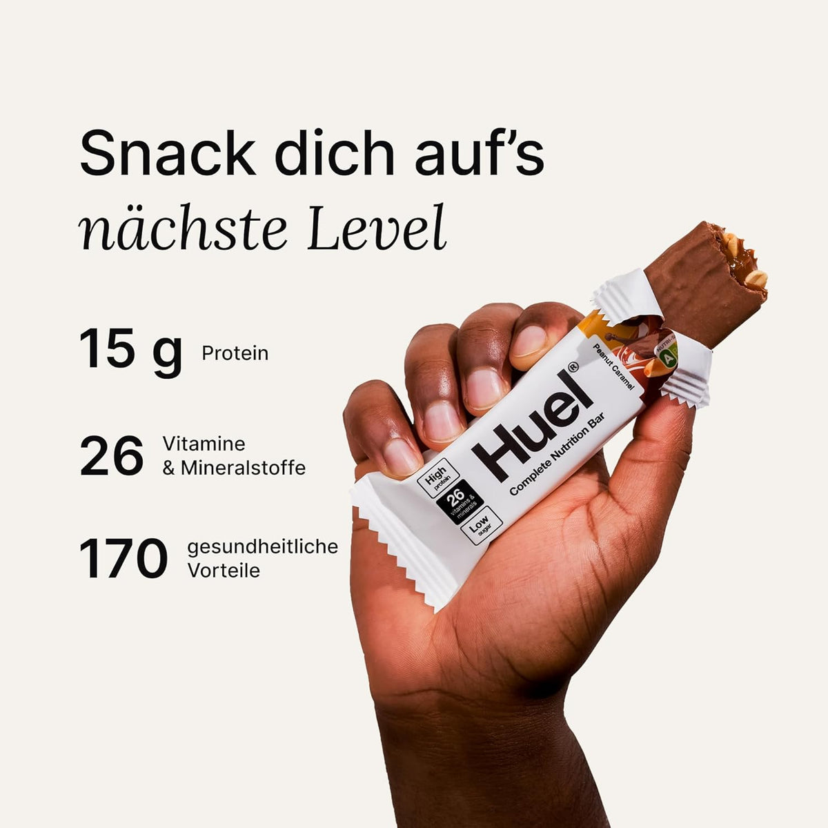 Huel Complete Nutrition Bar (12x55g) Peanut Caramel