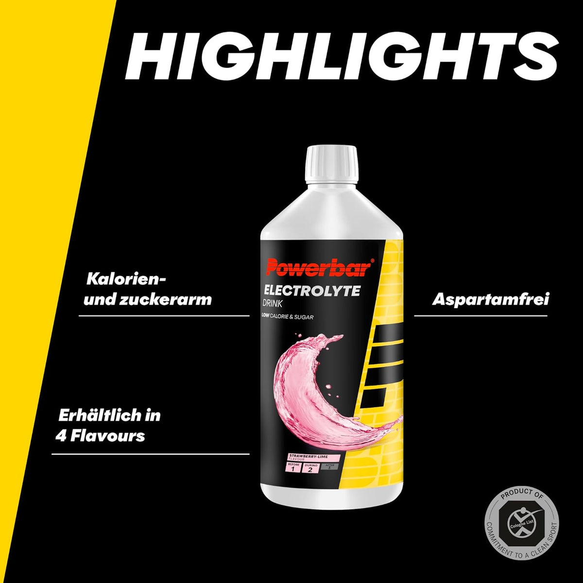 Electrolyte Drink Sirup (1000ml) Erdbeer-Limette