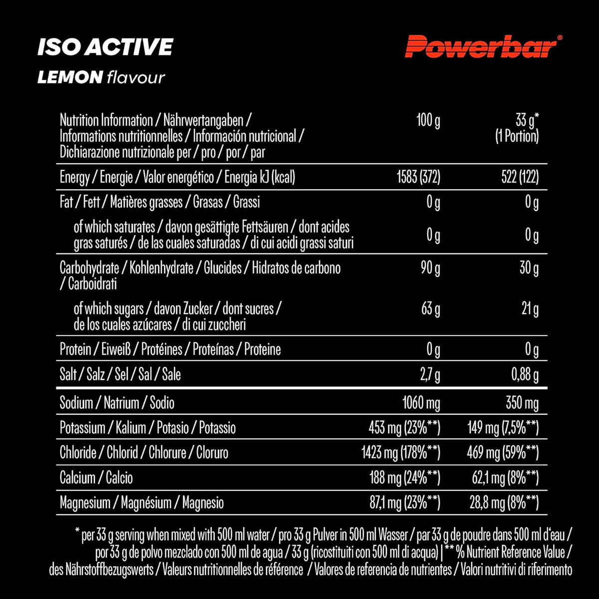 Isoactive - Isotonic Sports Drink (600g) Lemon