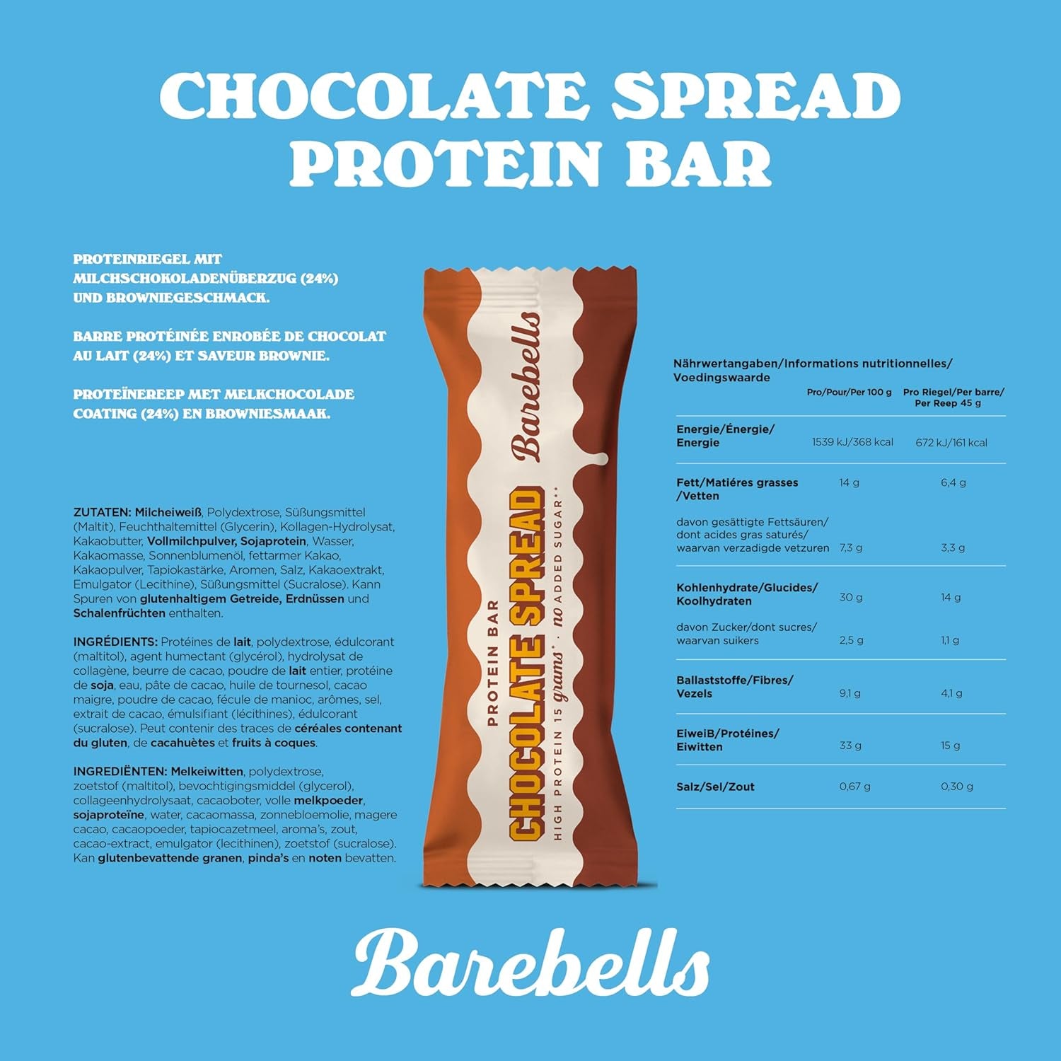 Protein Bar Spread (45g) Chocolate Spread