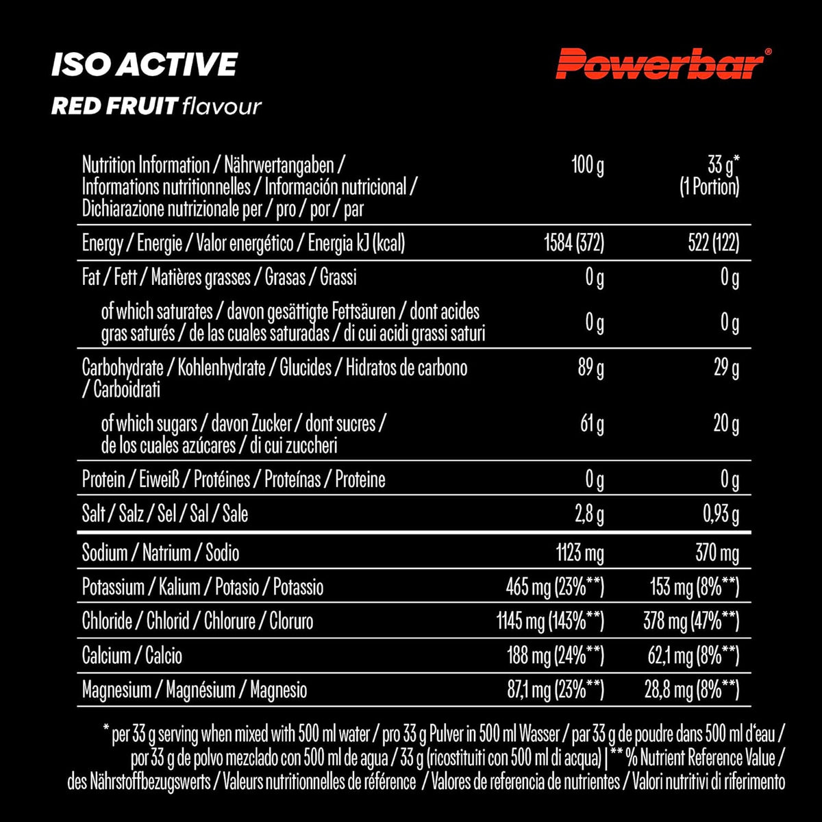 Isoactive - Isotonic Sports Drink (600g) Red Fruit Punch