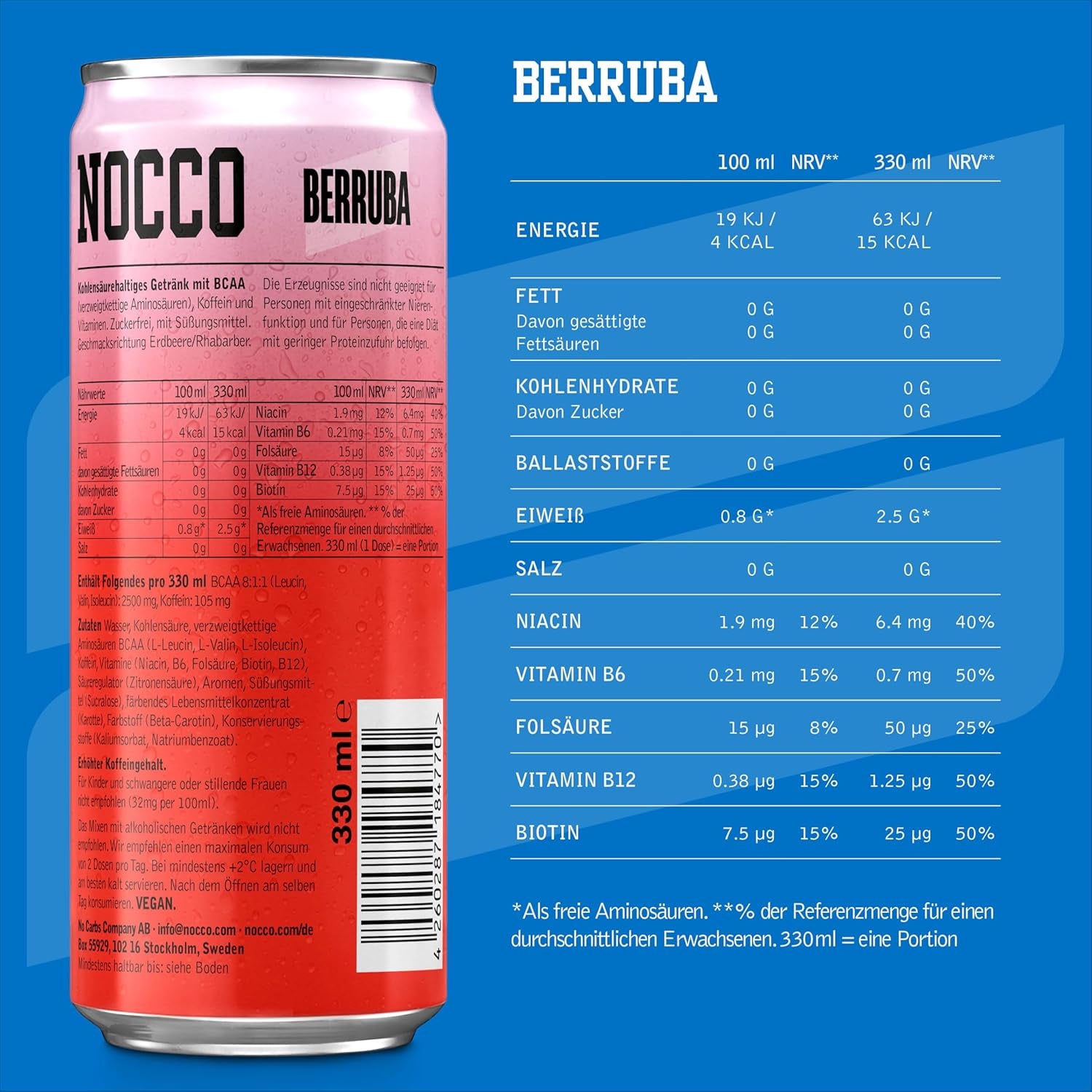 Nocco BCAA (330ml) Berruba