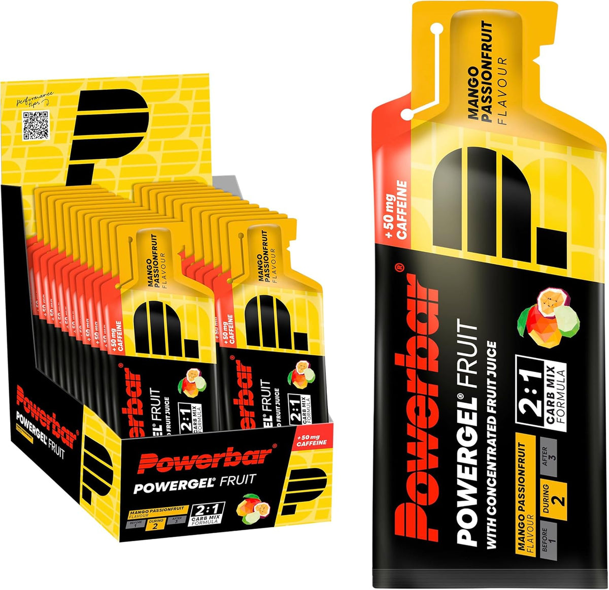 PowerGel Original (24x41g) Mango-Passionfruit mit Koffein