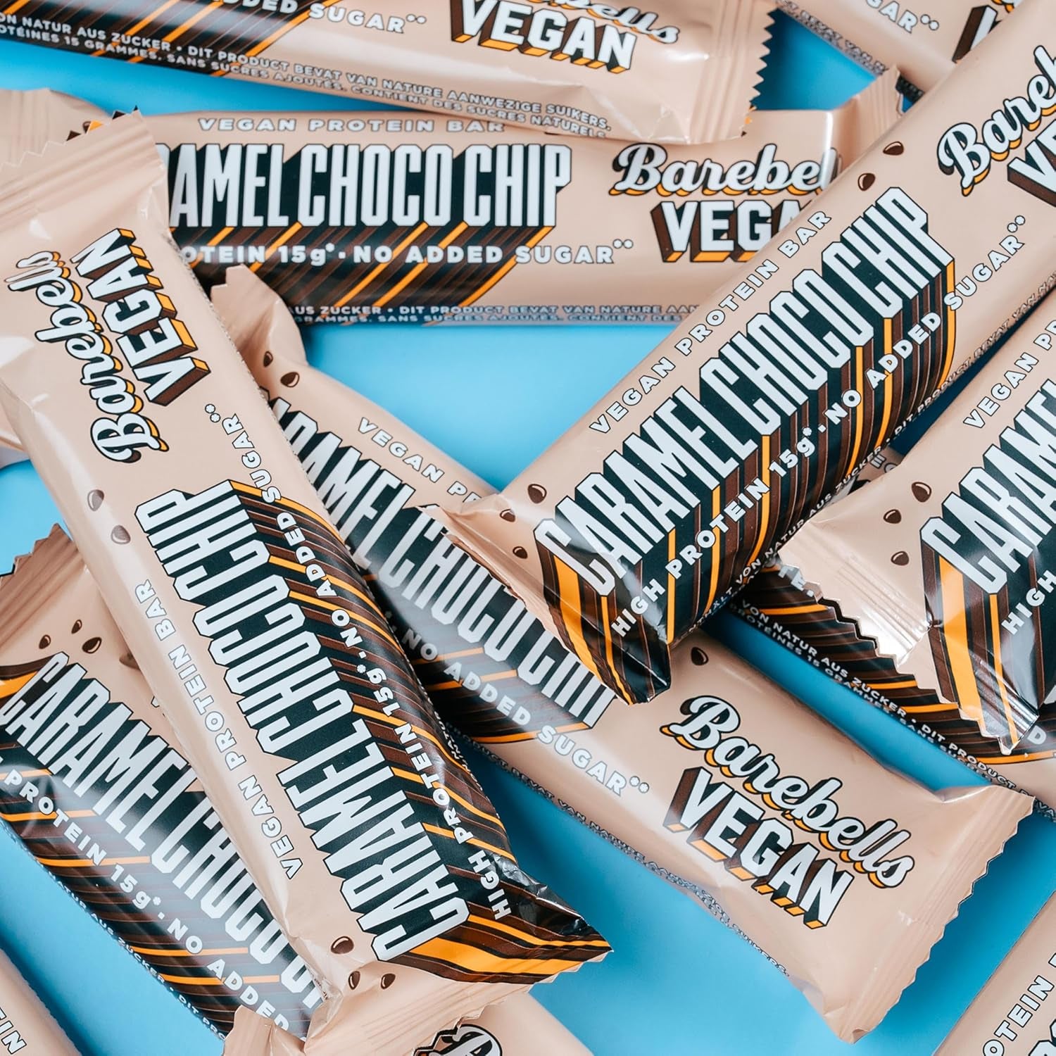 Vegan Protein Bar (12x55g) Caramel Choco Chip