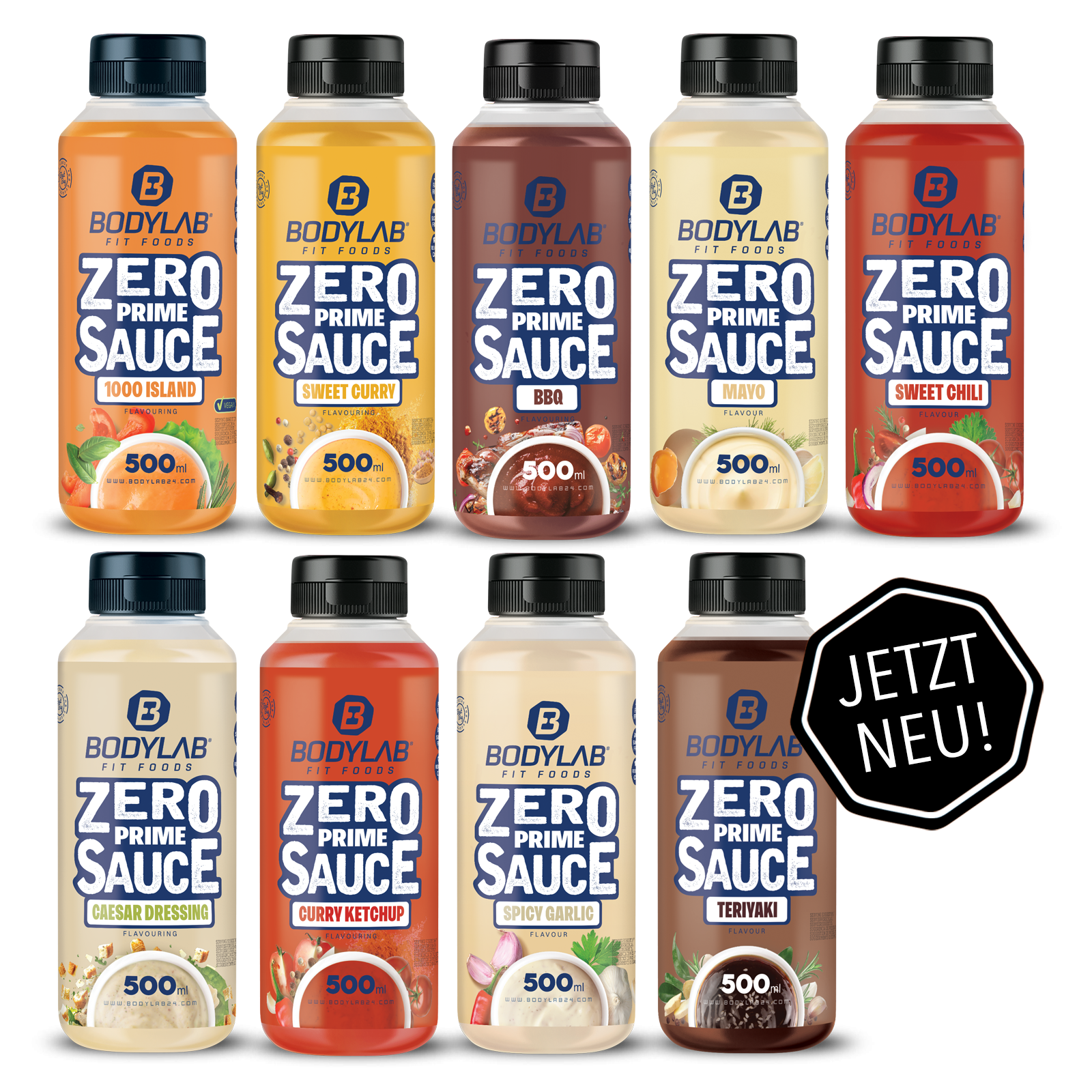 5 x ZERO PRIME Saucen (je 500ml)