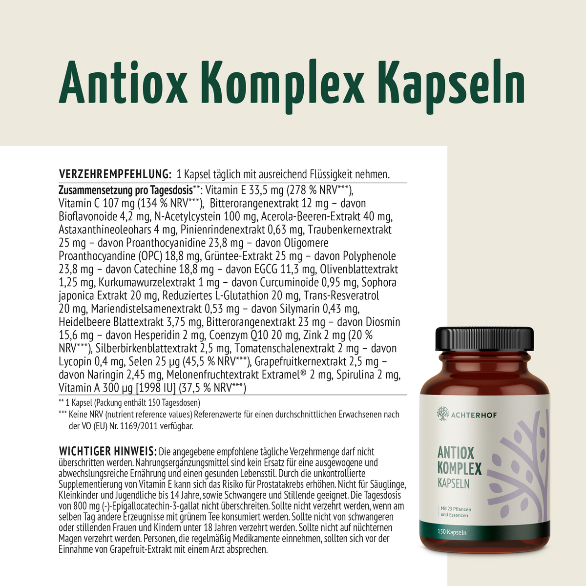 AntiOx Komplex (150 Kapseln)