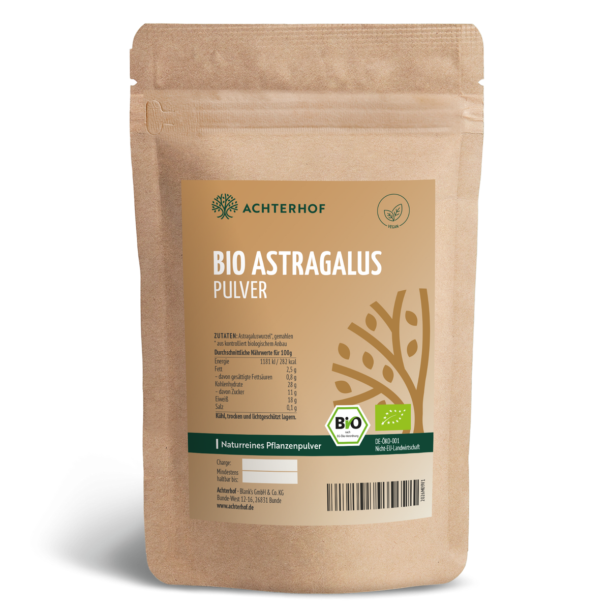 Astragaluswurzel Pulver Bio (100g)