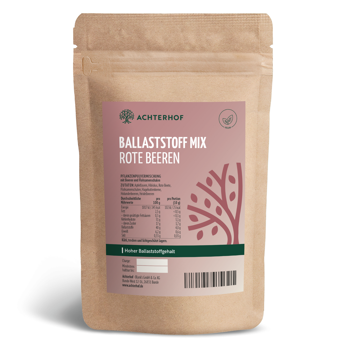 Ballaststoff Mix rote Beeren (250g)