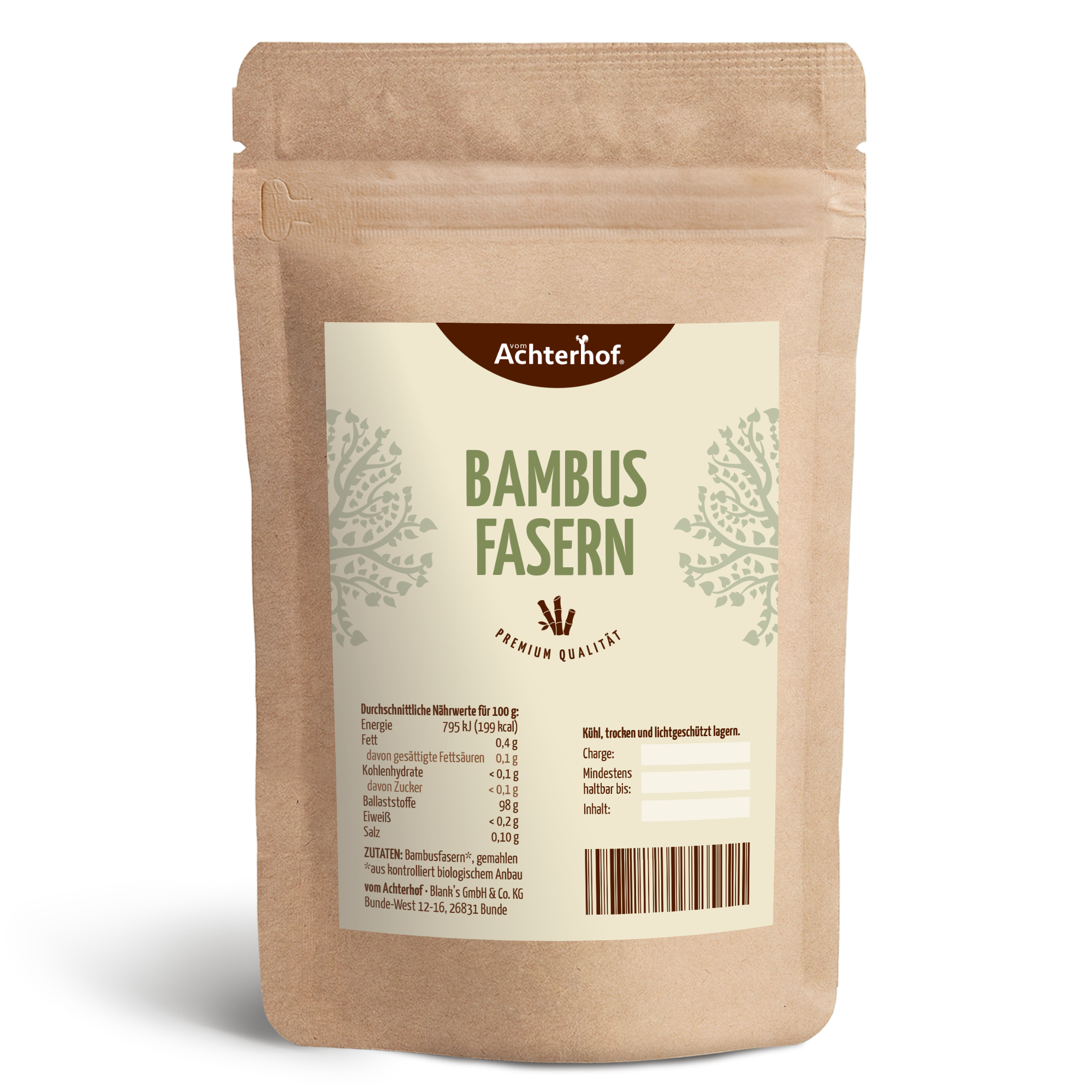 Bambusfasern gemahlen (1000g)