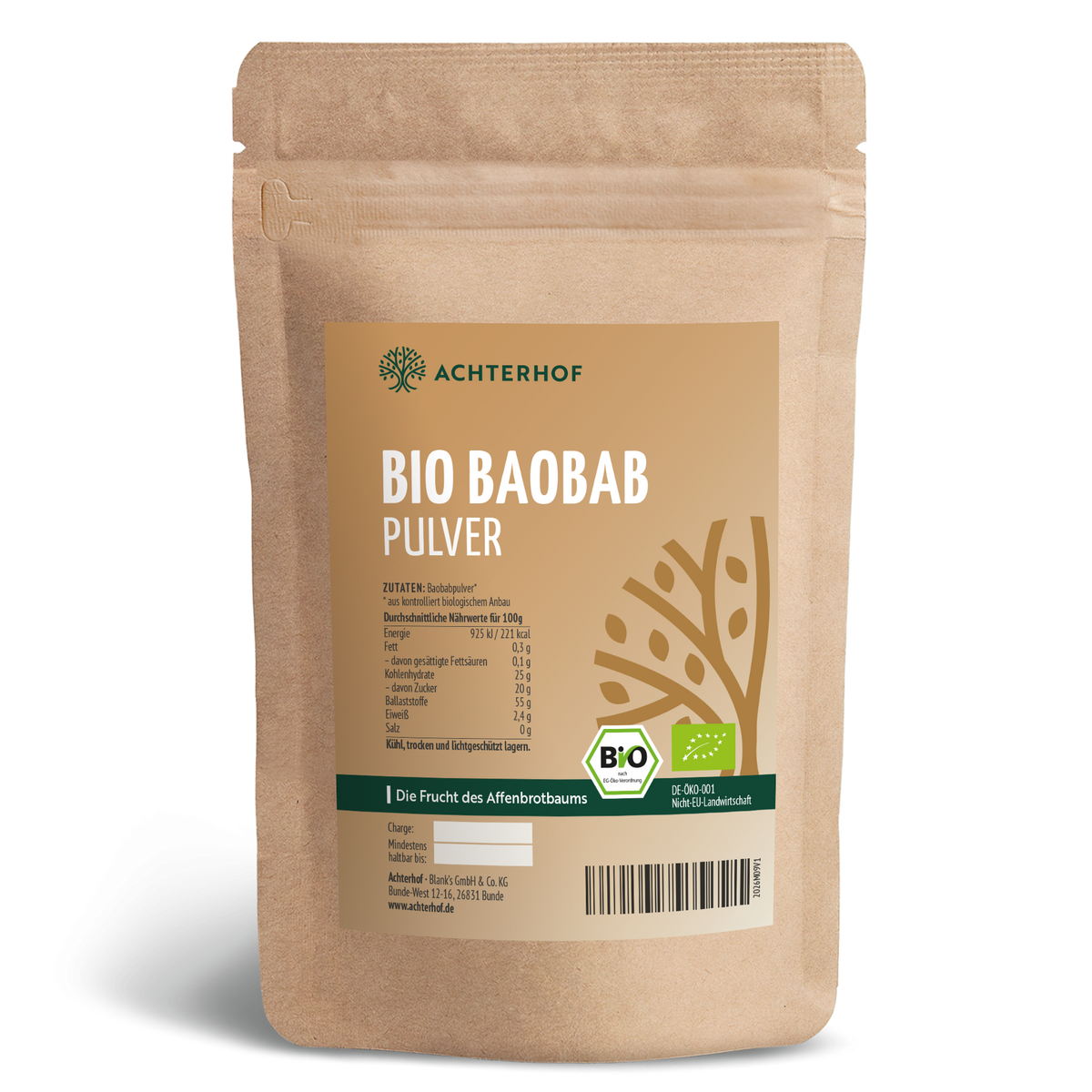 Baobab Pulver Bio (250g)