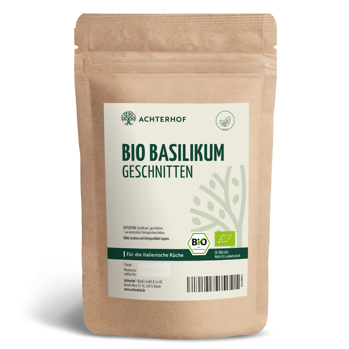 Basilikum geschnitten Bio (500g)