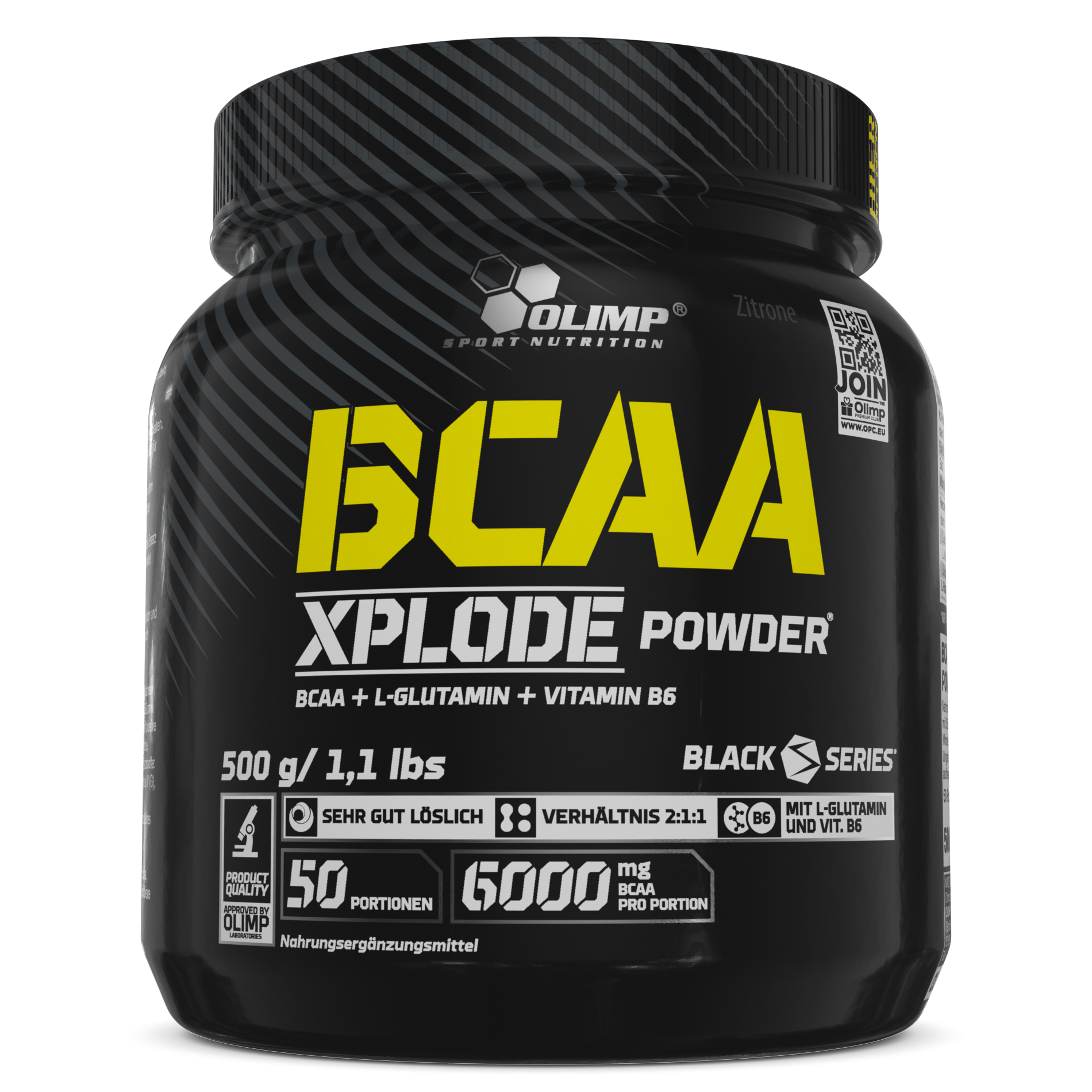 BCAA Xplode Powder (500g) Zitrone