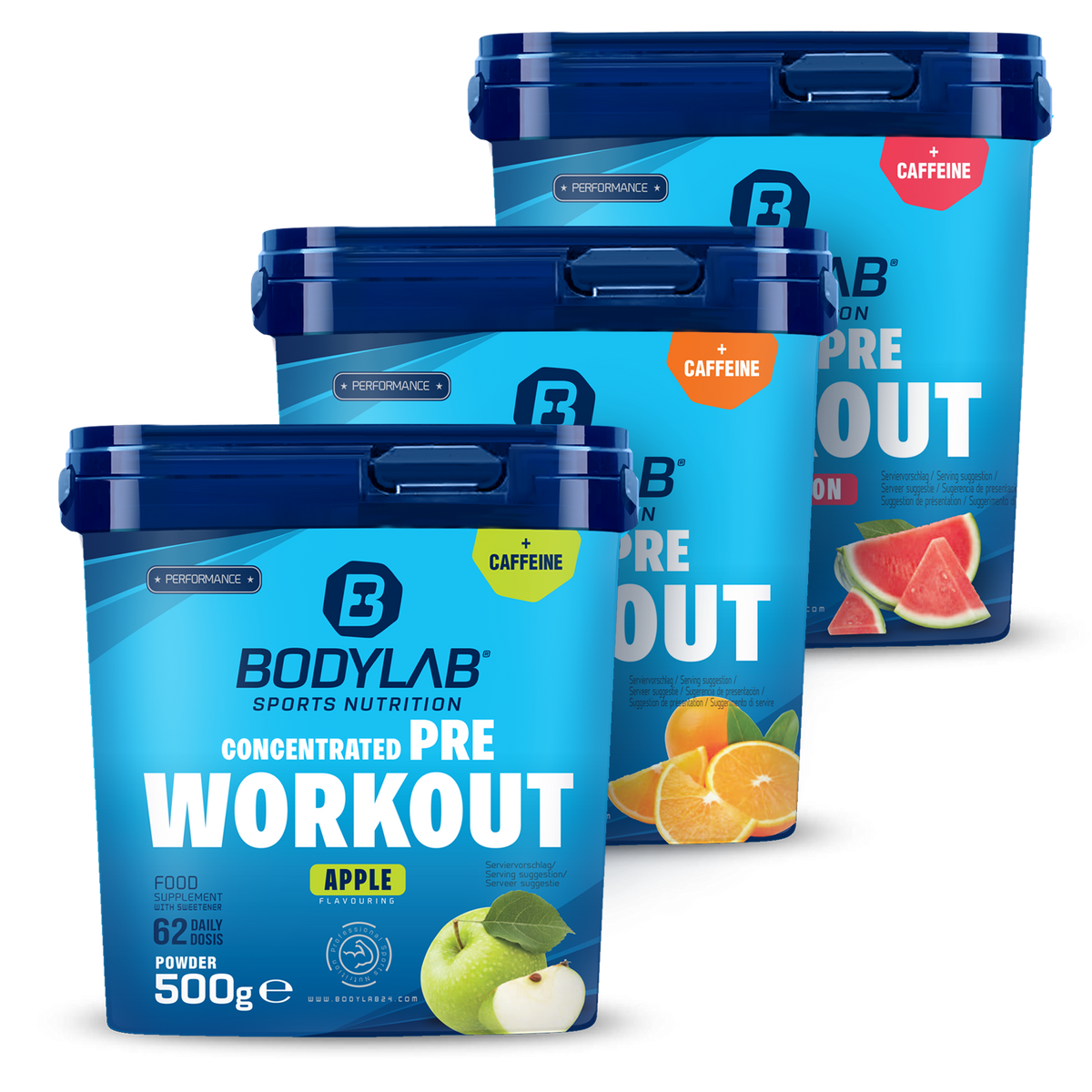 3 x Concentrated Pre Workout (500g)