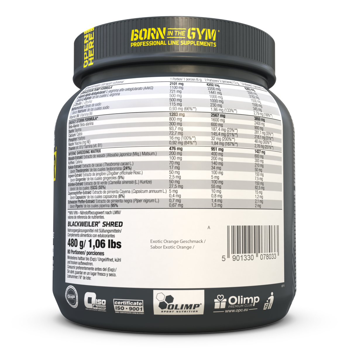 Blackweiler Shred Exotic Orange (480g)