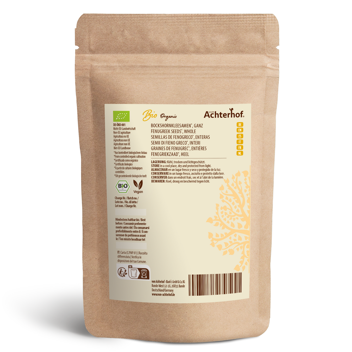 Bockshornkleesamen ganz Bio (250g)